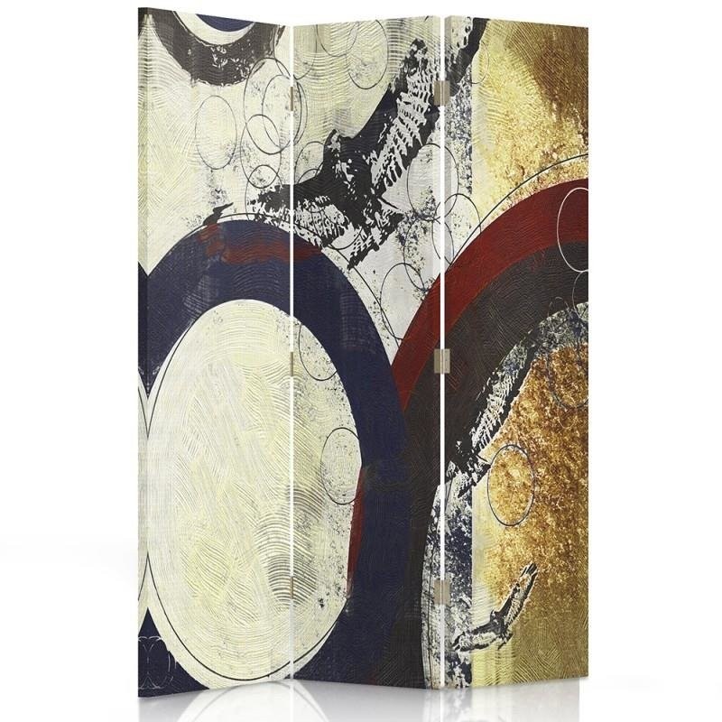 Canvas ruimteverdeler met mdf frame abstract patroon