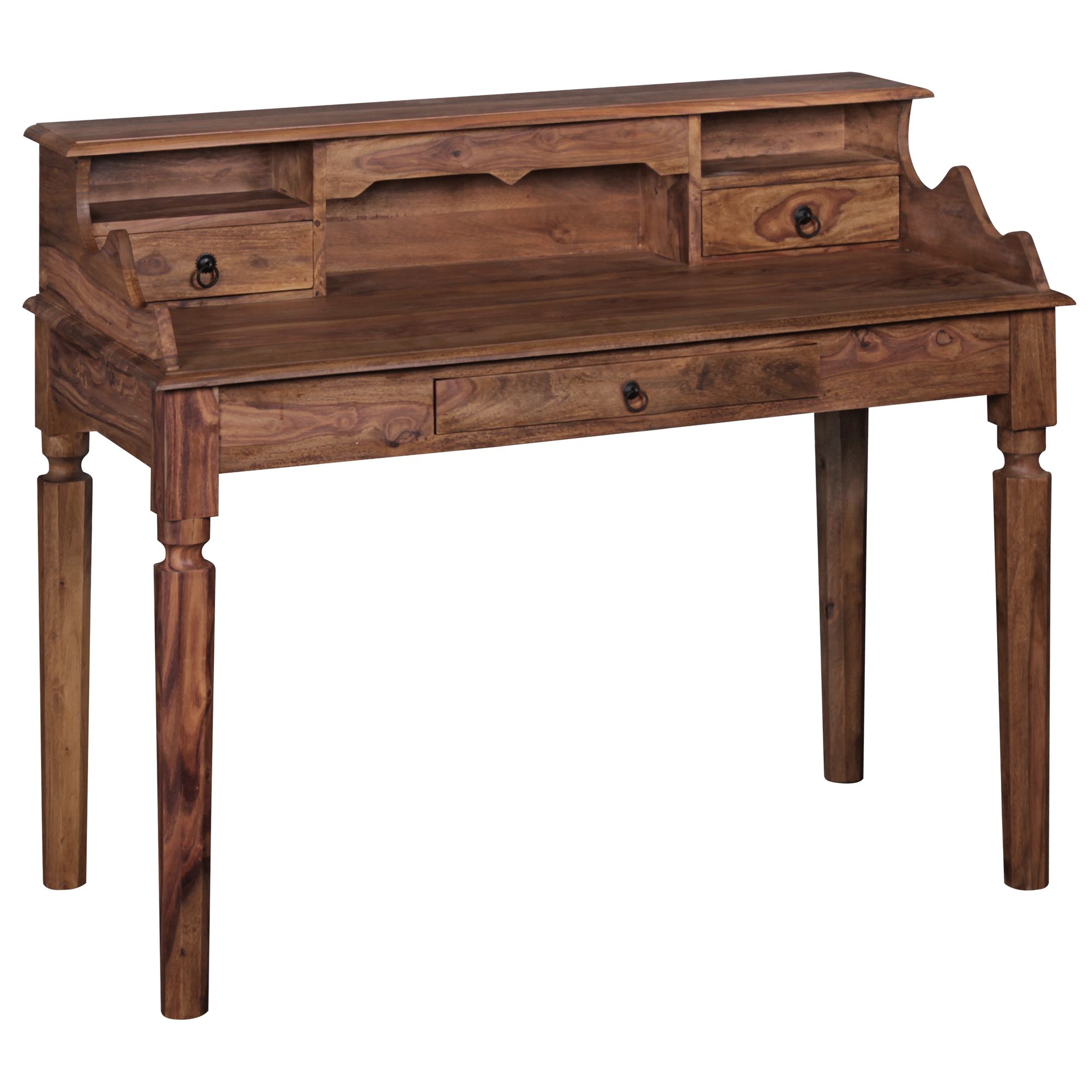 Bureau massief Sheesham hout | Kleur Sheesham | 115 x 100 x 60 cm