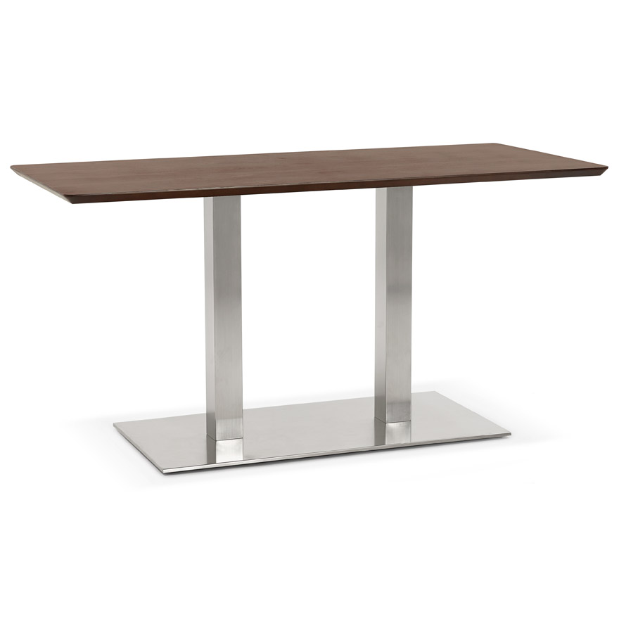 'MAMBO' houten design tafel / bureau met walnoot afwerking - 150x70 cm
