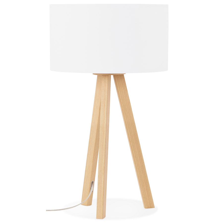 Alterego tafellamp SPRING frame kleur naturel kleur wit