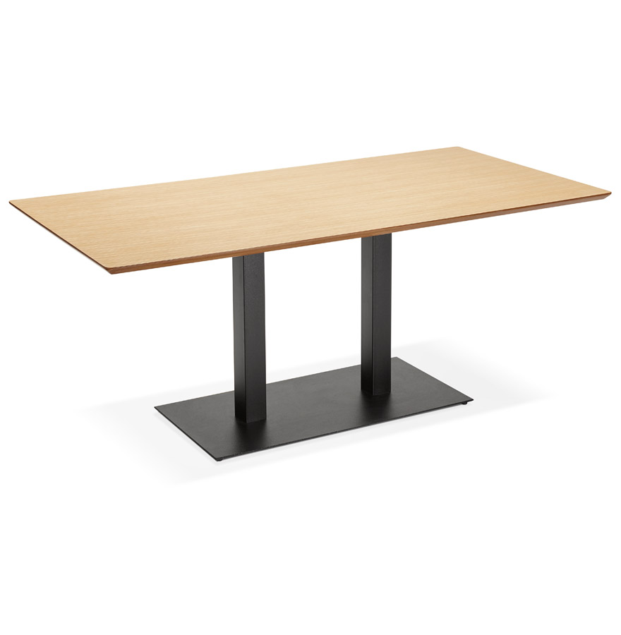 'ZUMBA' design tafel / bureau in naturel hout afwerking - 180x90 cm