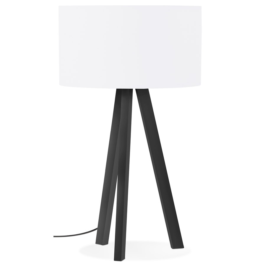 Alterego tafellamp SPRING MINI frame kleur zwart kleur wit