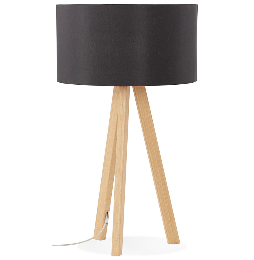 Alterego tafellamp SPRING frame kleur naturel kleur zwart