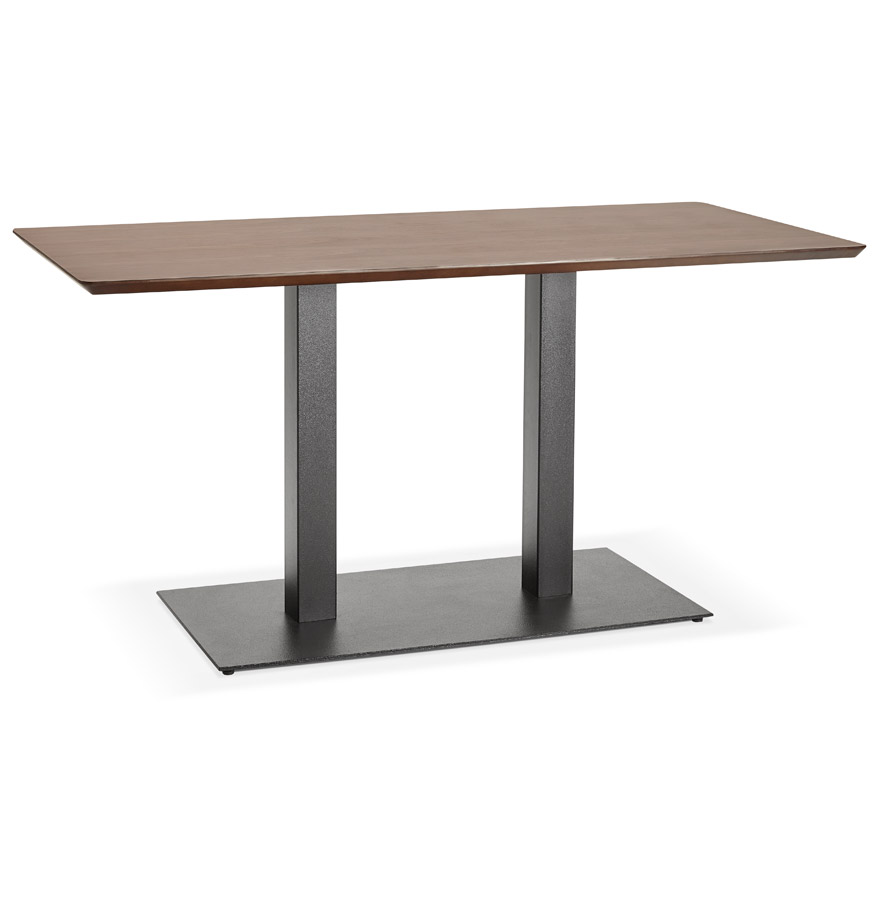 'ZUMBA' houten design tafel / bureau met walnoot afwerking - 150x70 cm