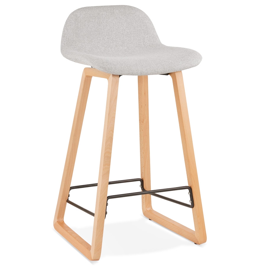 'BALTIK MINI' Scandinavische middelhoge snackkruk in lichtgrijze stof