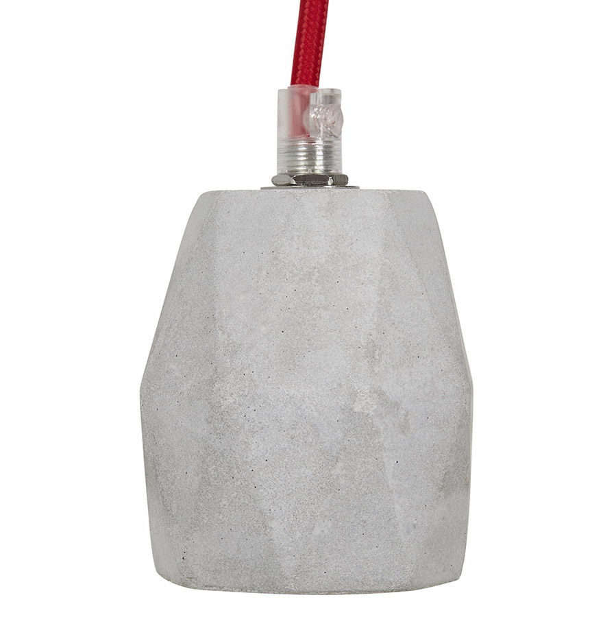 Alterego hanglamp SOKET CONCRETE kleur grijs