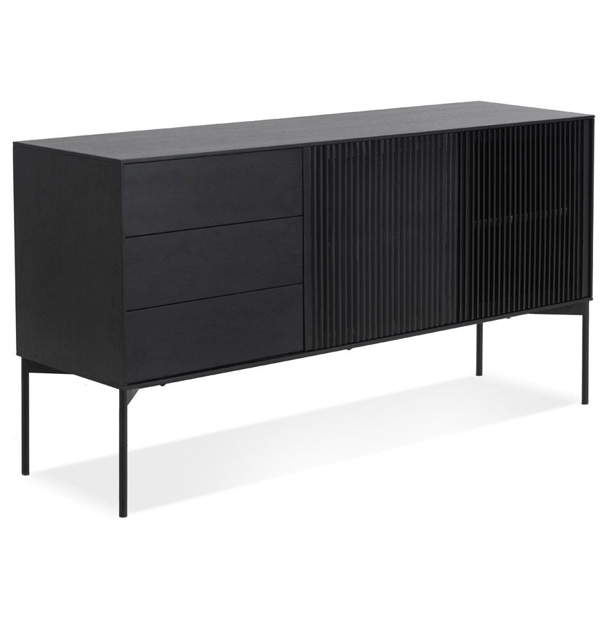 Alterego dressoir CONVIV kleur zwart