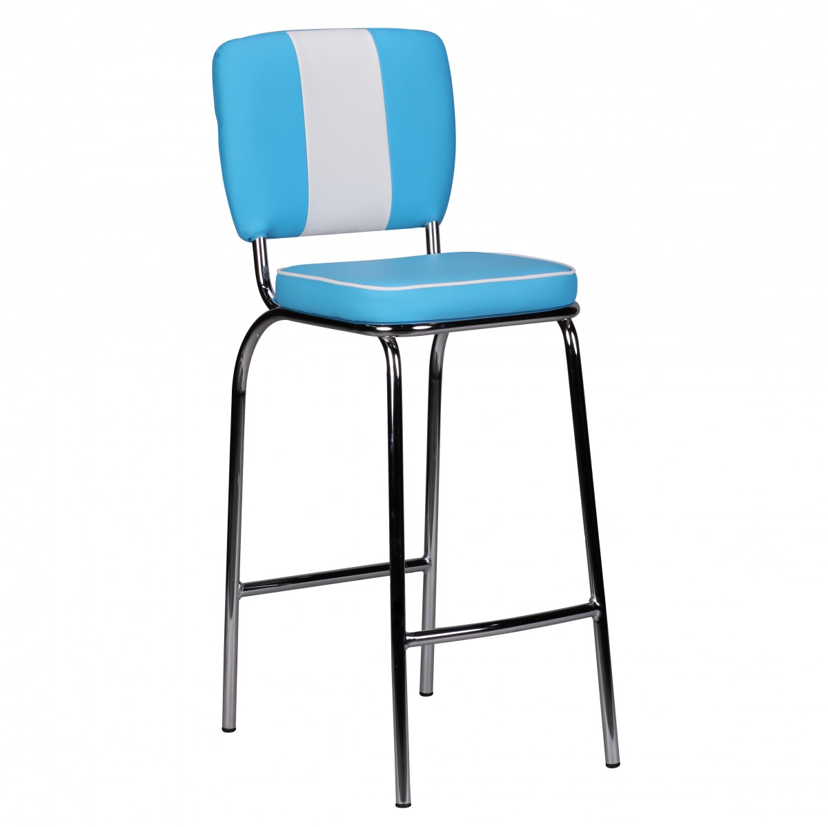 American diner 50s retro blauw wit
