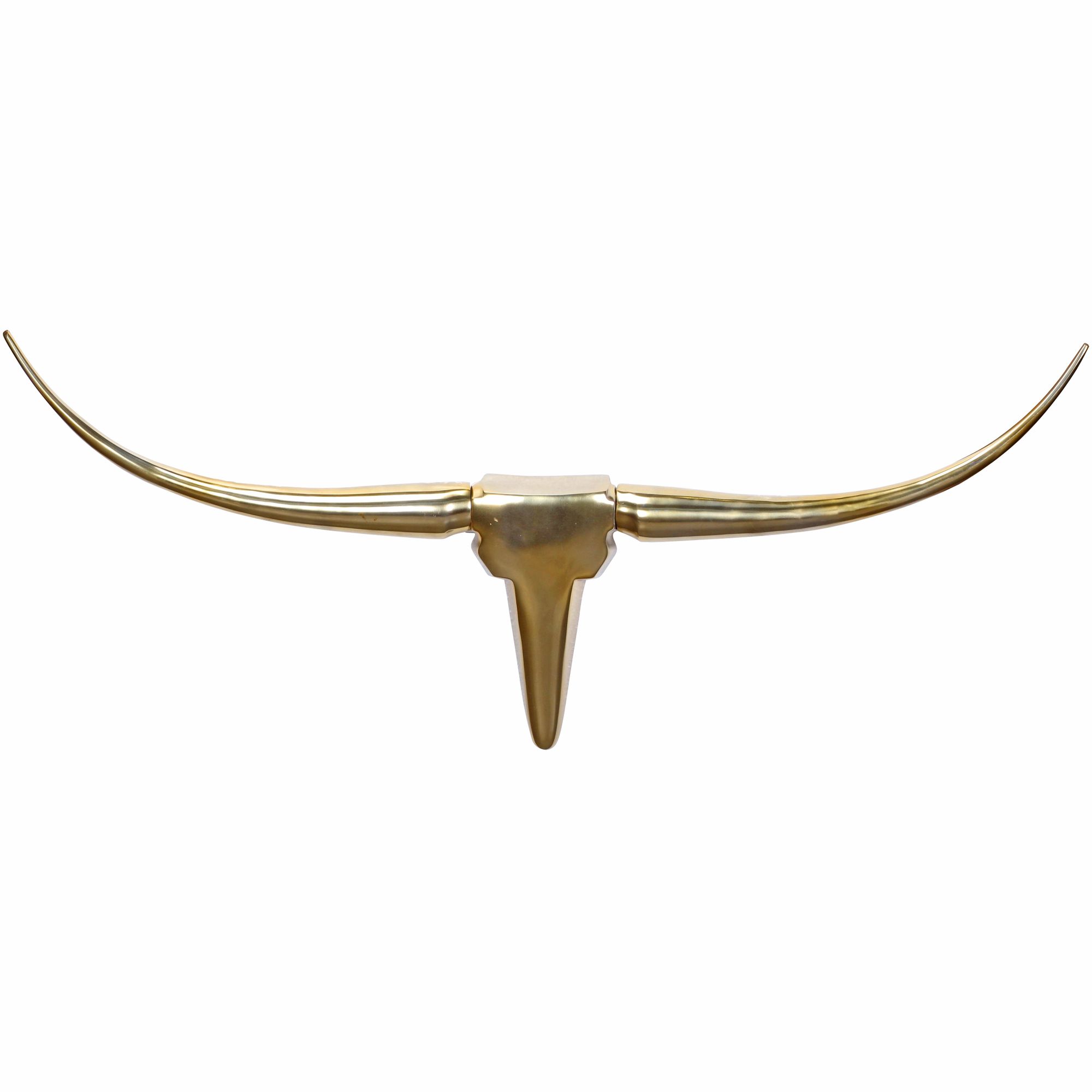 Deco gewei stier m wl1.392 goud 100 cm aluminium design hoorns