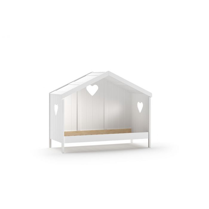 Amori huisbed met rug wit *