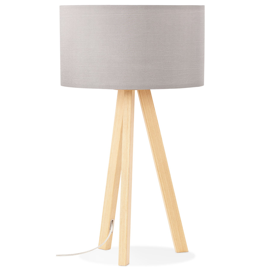Alterego tafellamp SPRING frame kleur naturel kleur grijs