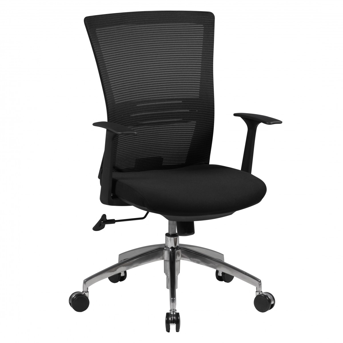 Bureaustoel met zwarte mesh rugleuning | Ergonomisch ontwerp | Hoogte 97-107 cm, Breedte 63 cm