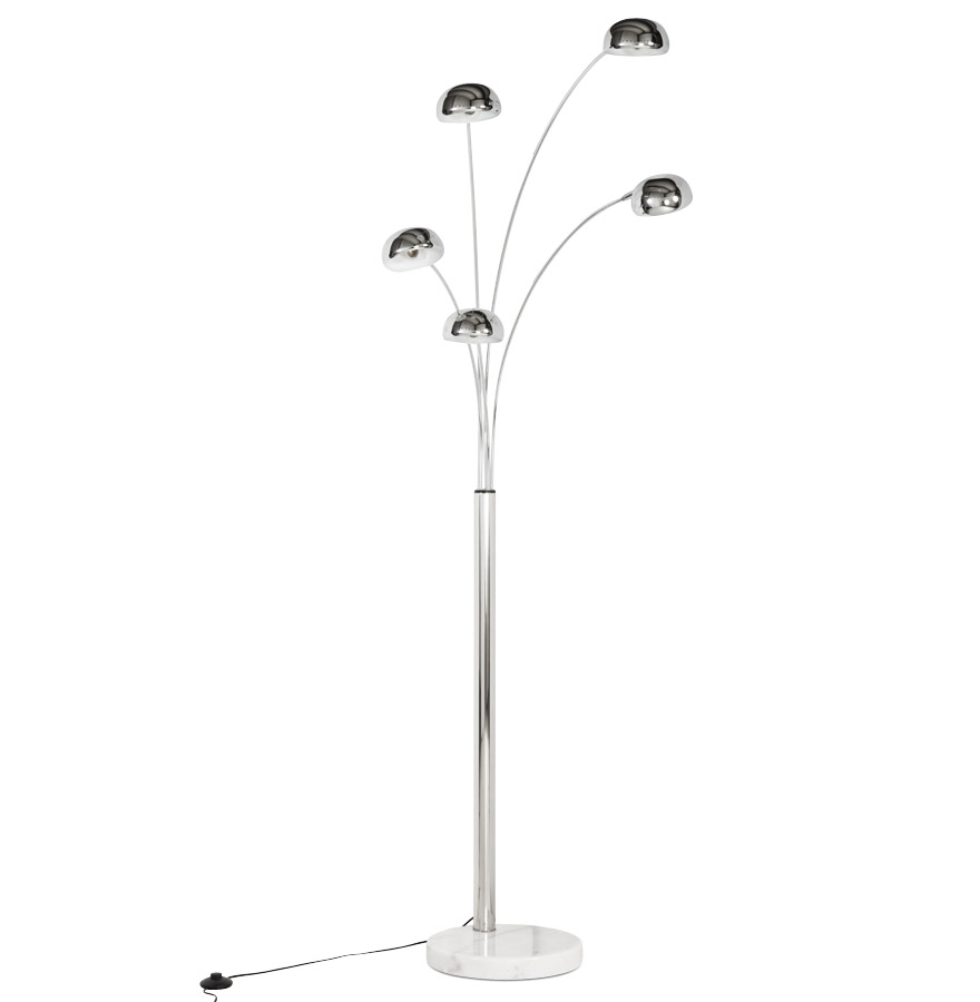 Alterego vloerlamp FIVE BOWS frame kleur chroom kleur chroom