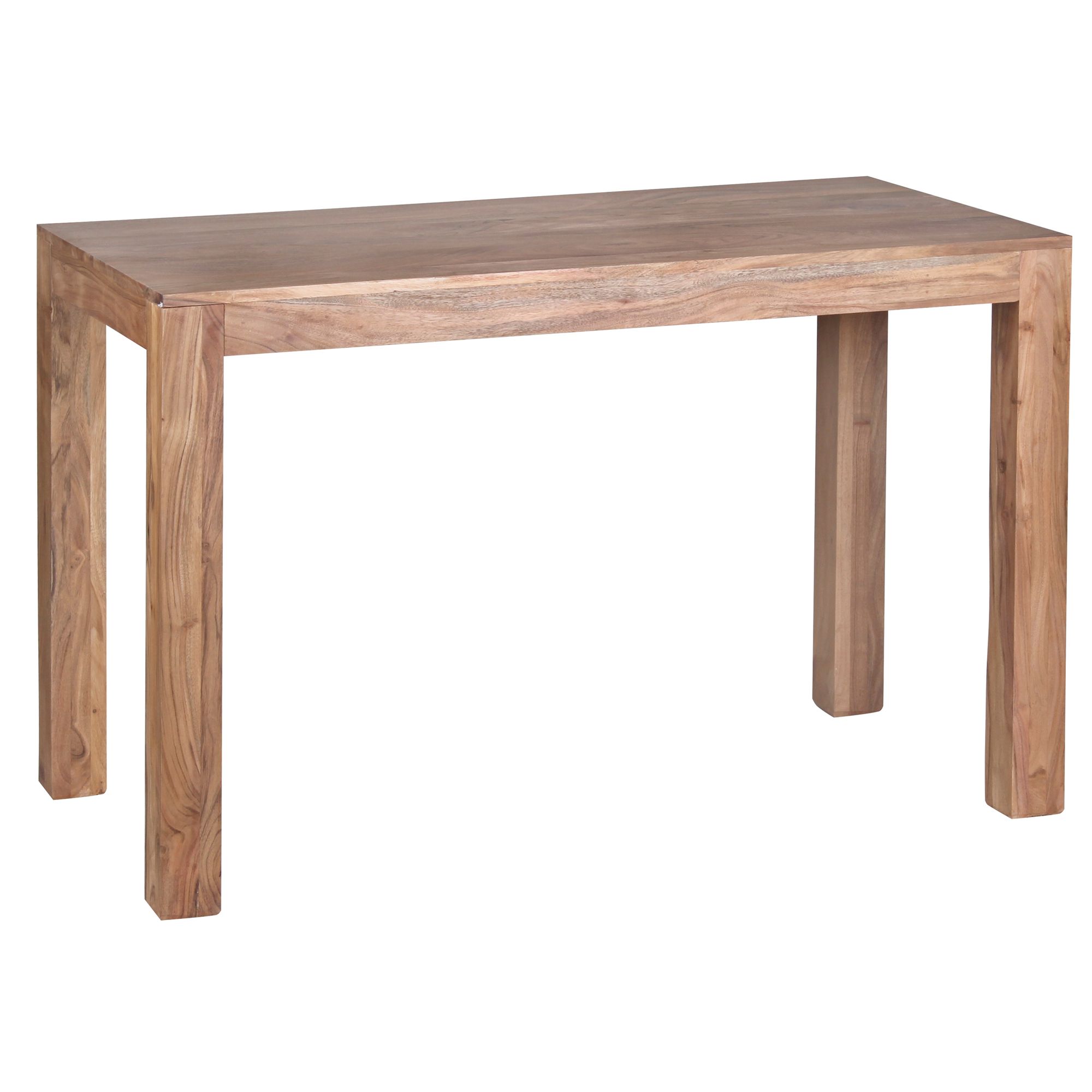 120x60 cm Eettafel Massief Acaciahout | Donkerbruin | Klassiek Design