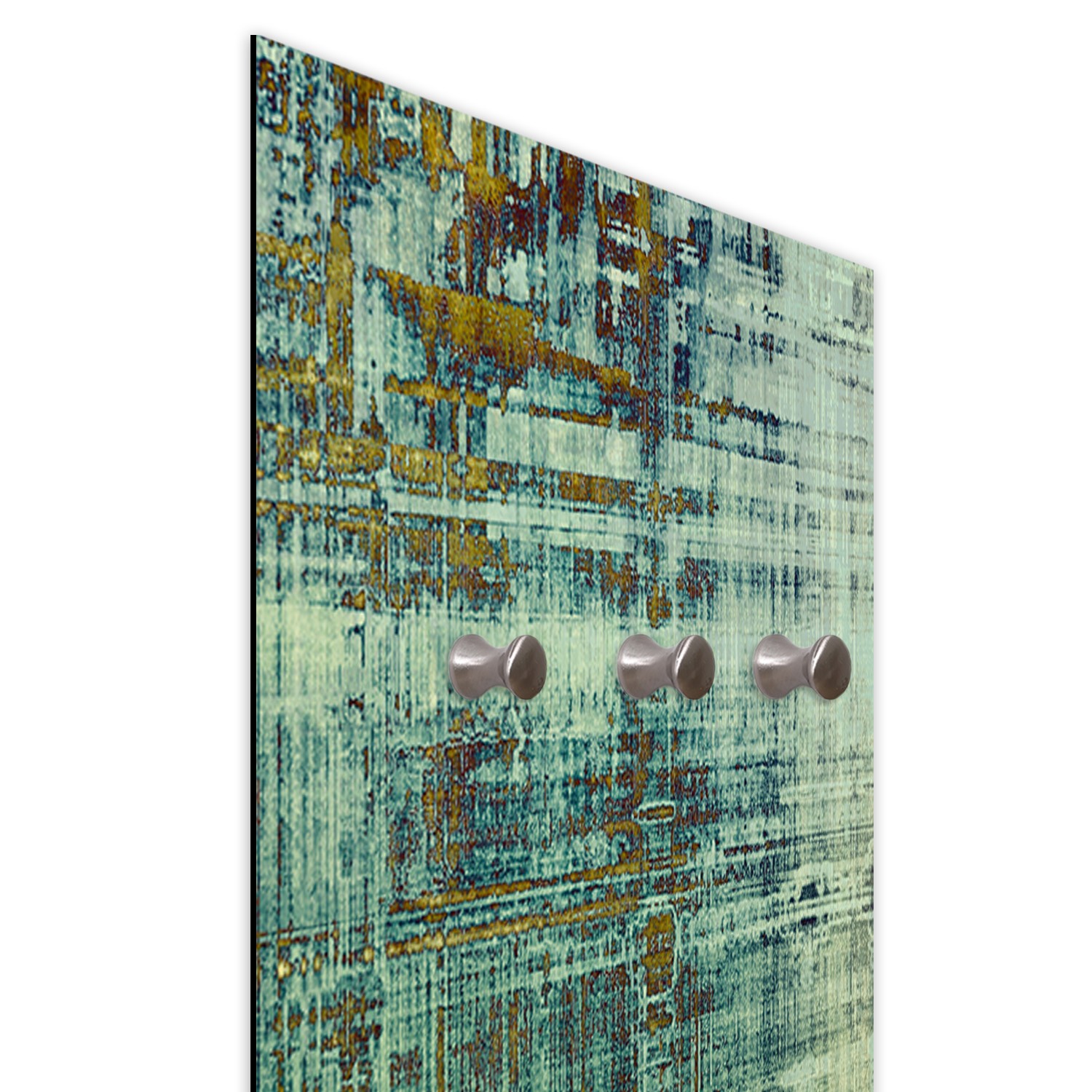 Kapstok van hardboard en satijnpapier met abstract patroon