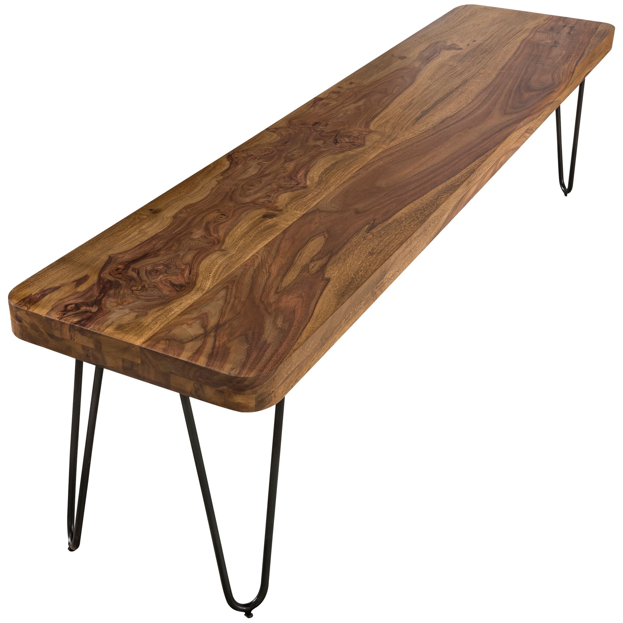BAGLI Eetkamerbank Massief Hout Sheesham | Natuurlijke kleur | 180 x 45 x 40 cm