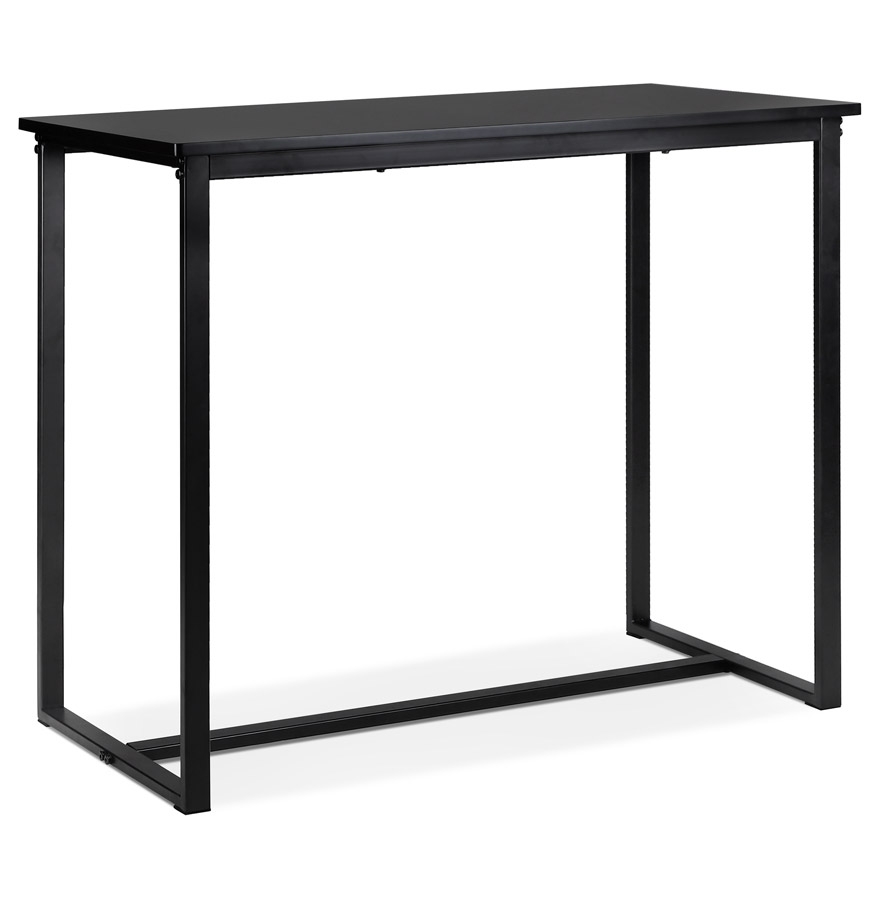 MINERVA hoge tafel hout en zwart metaal | 120x60 cm