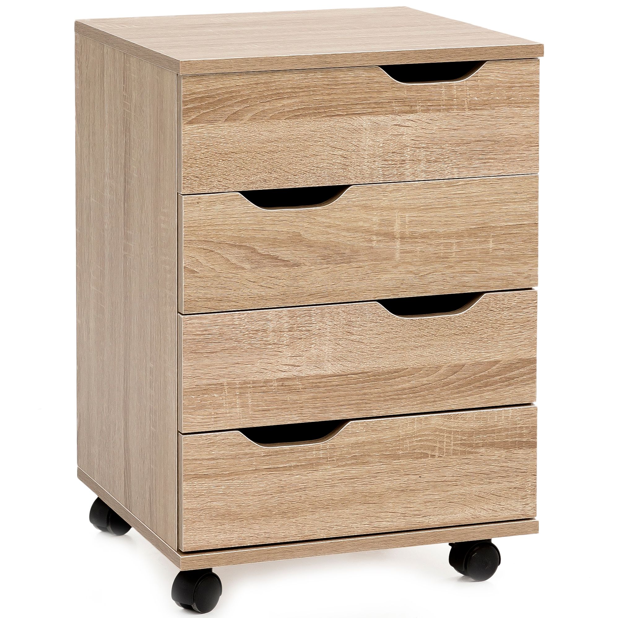 Rolcontainer wl5.931 sonoma 40x60x40cm ladekast kantoorcontainer