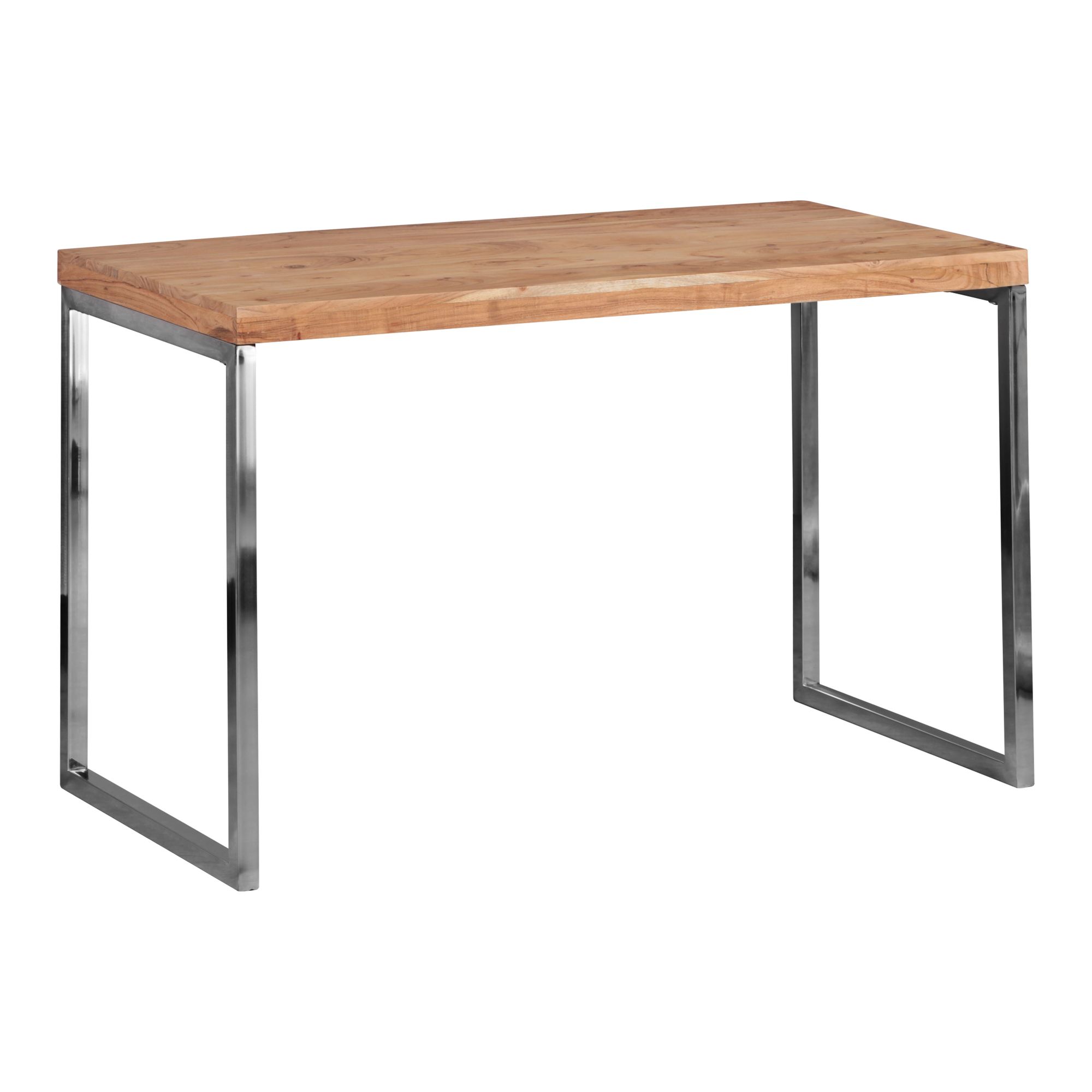 Bureau GUNA massief acaciahout | Donkere houtkleur | 120 x 60 x 76 cm