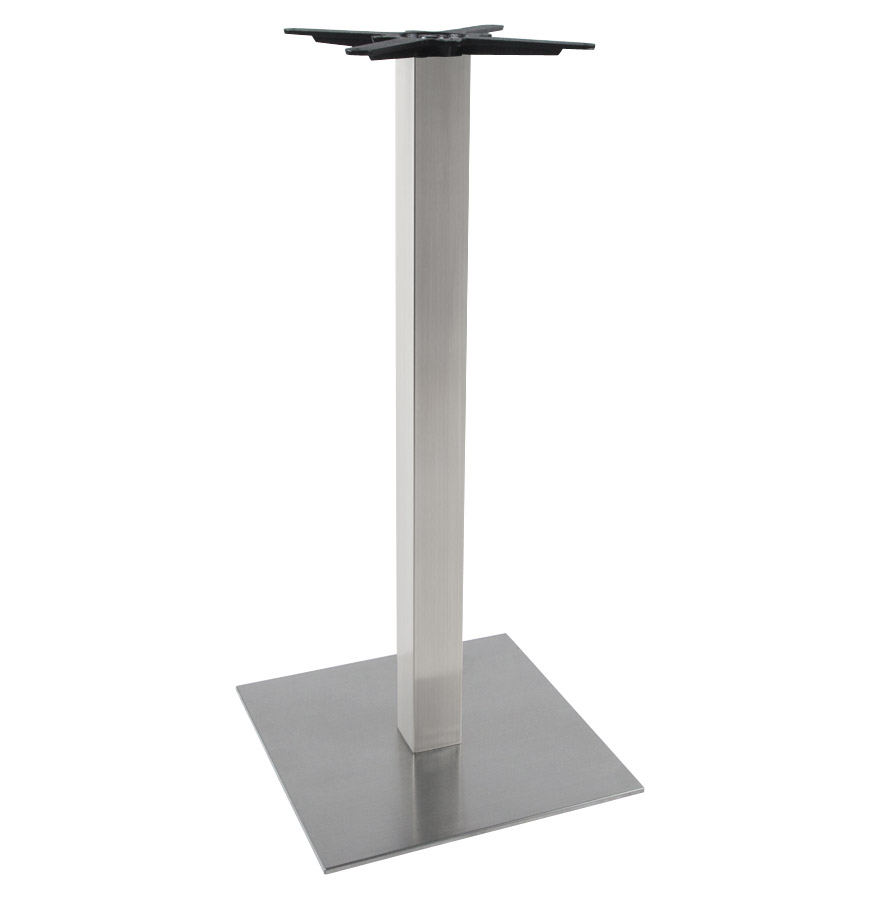 KARO 110 Tafelpoot in Geborsteld Staal | Grijs | 110x50x50 cm