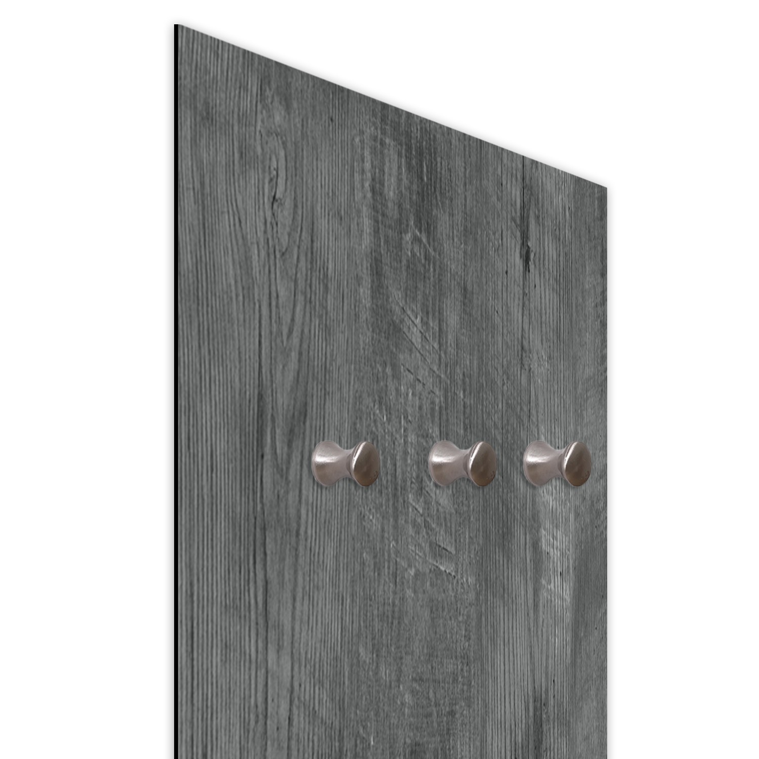 Kapstok van hardboard en satijnpapier met abstract paneelontwerp