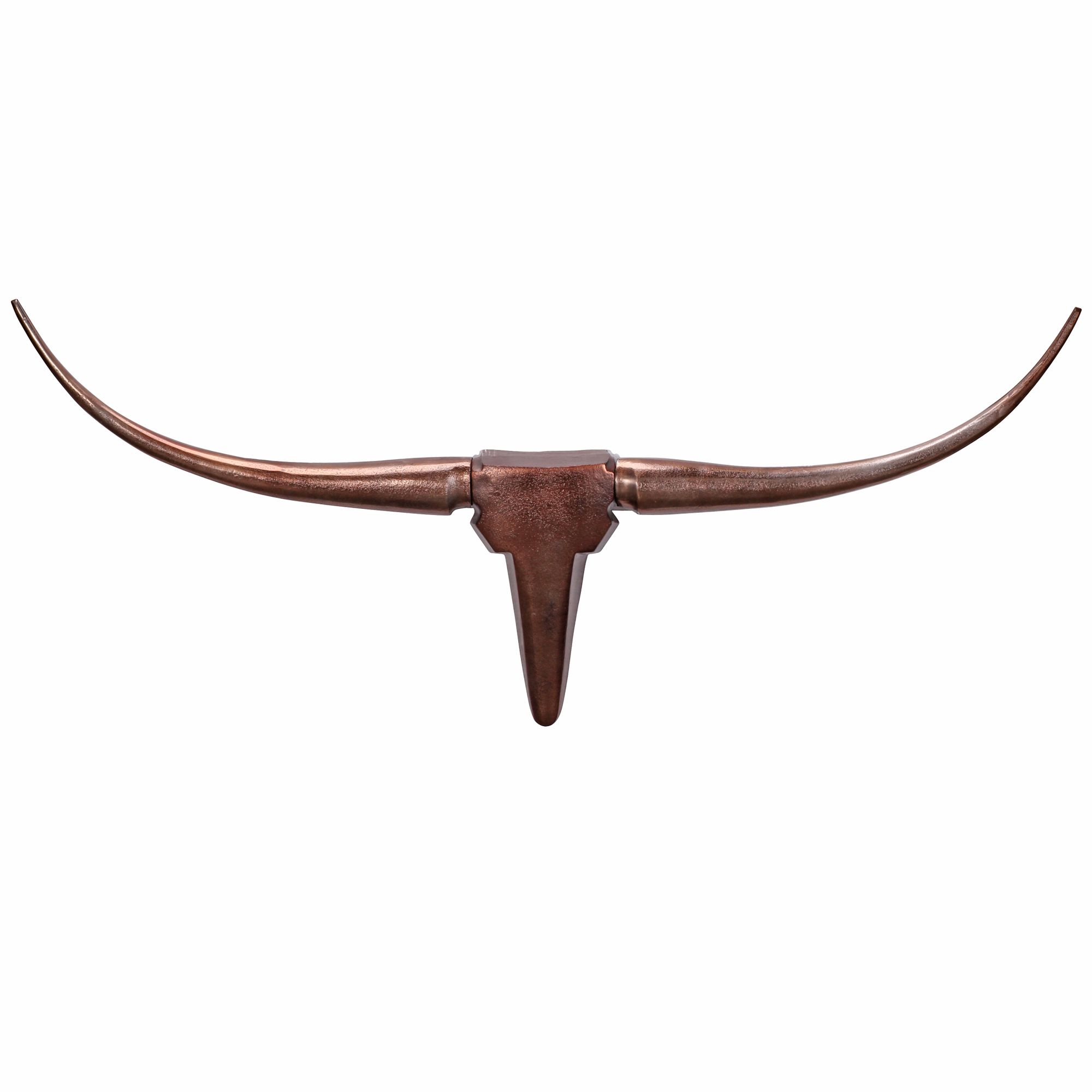 Deco gewei stier m wl1.394 brons 100 cm aluminium design hoorns