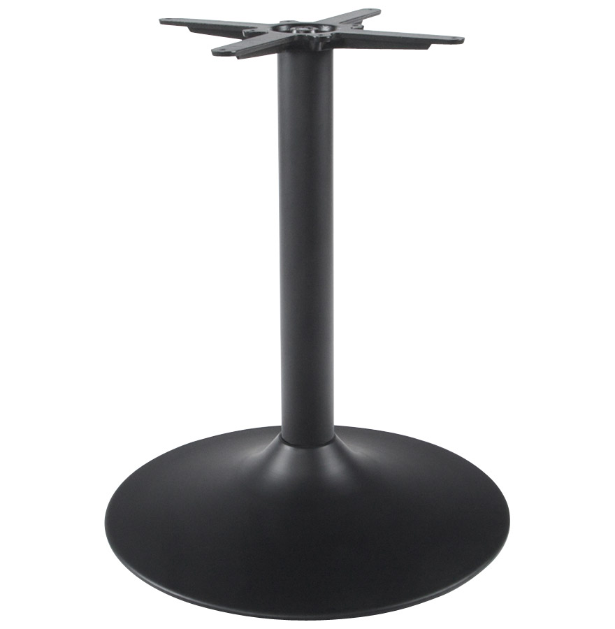 BLAK Tafelpoot in zwart geverfd metaal | Hoogte 75 cm | Diameter 60 cm