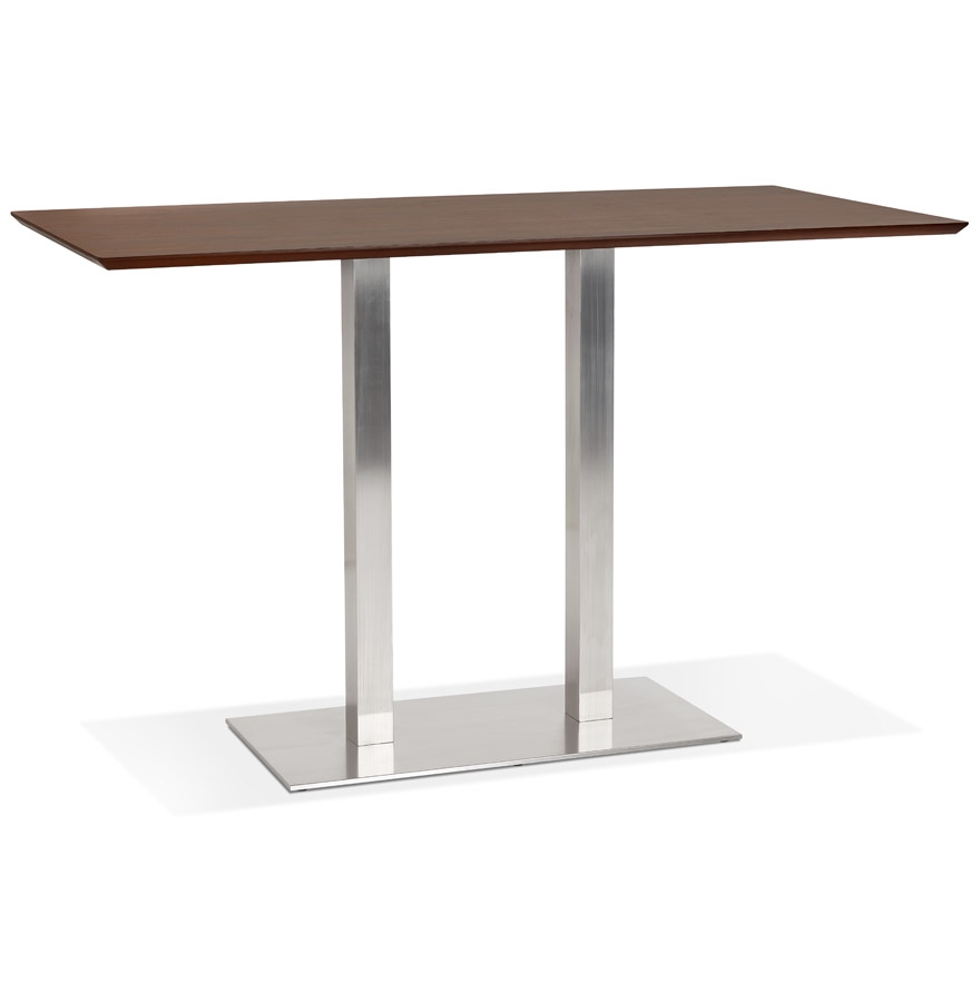 Mambo Bar Hoge Design Tafel | MDF Walnoot Afwerking | 180x90x100 cm