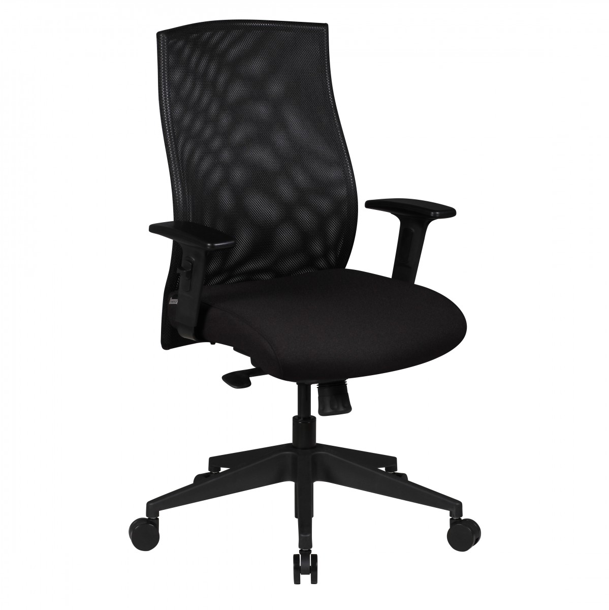 Bureaustoel Zwarte Stof Ergonomische Mesh Rugleuning | Zithoogte 47-59 cm | Max. Gewicht 120 kg